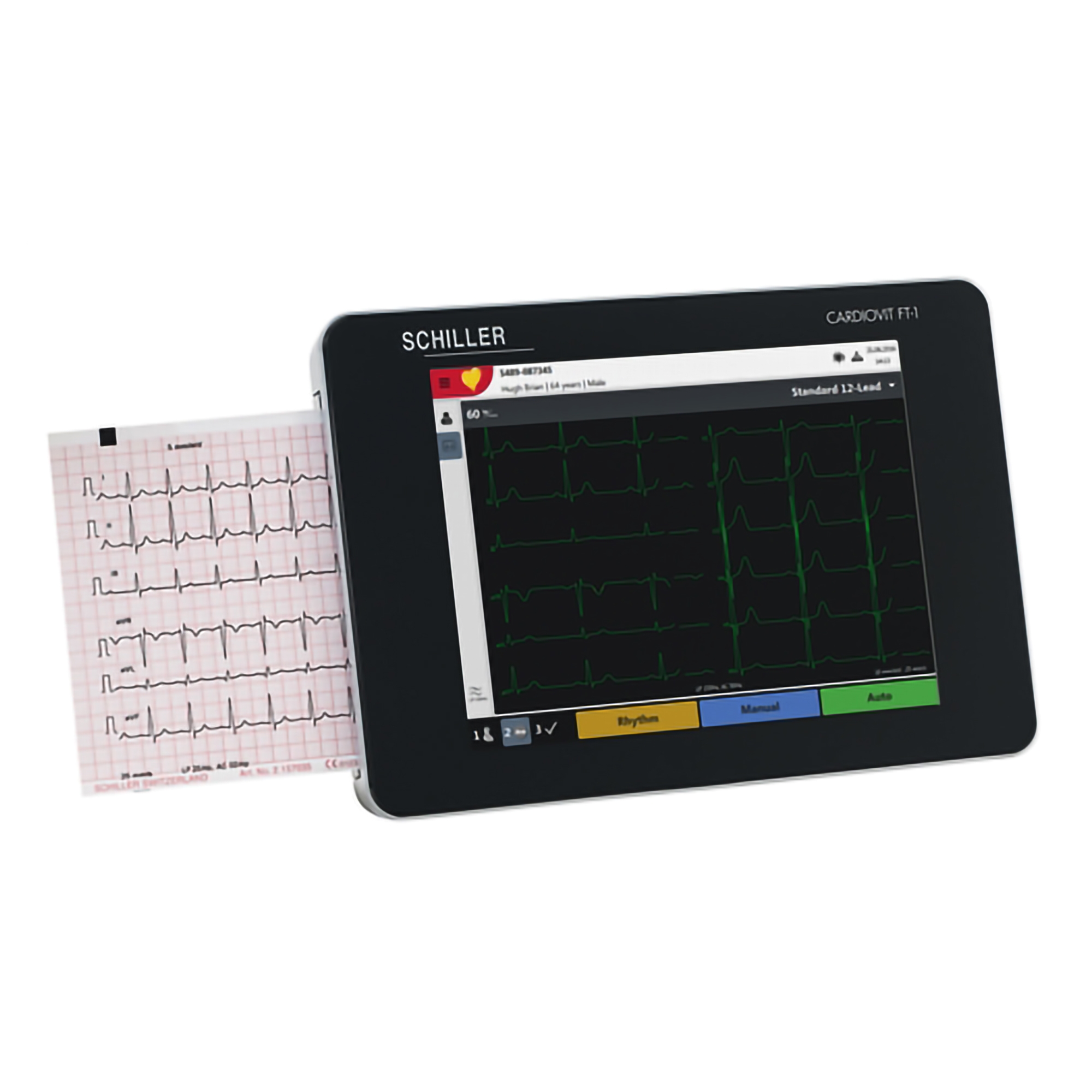 Electrocardiograph Cardiovit® FT-1 Battery Operated LCD Display Stress by Schiller America  ID 0A.106000